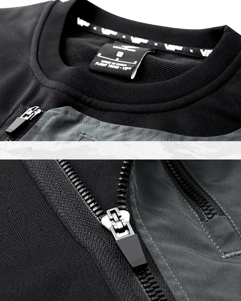 Techwear Fake Two-piece Tactical Sweatshirt