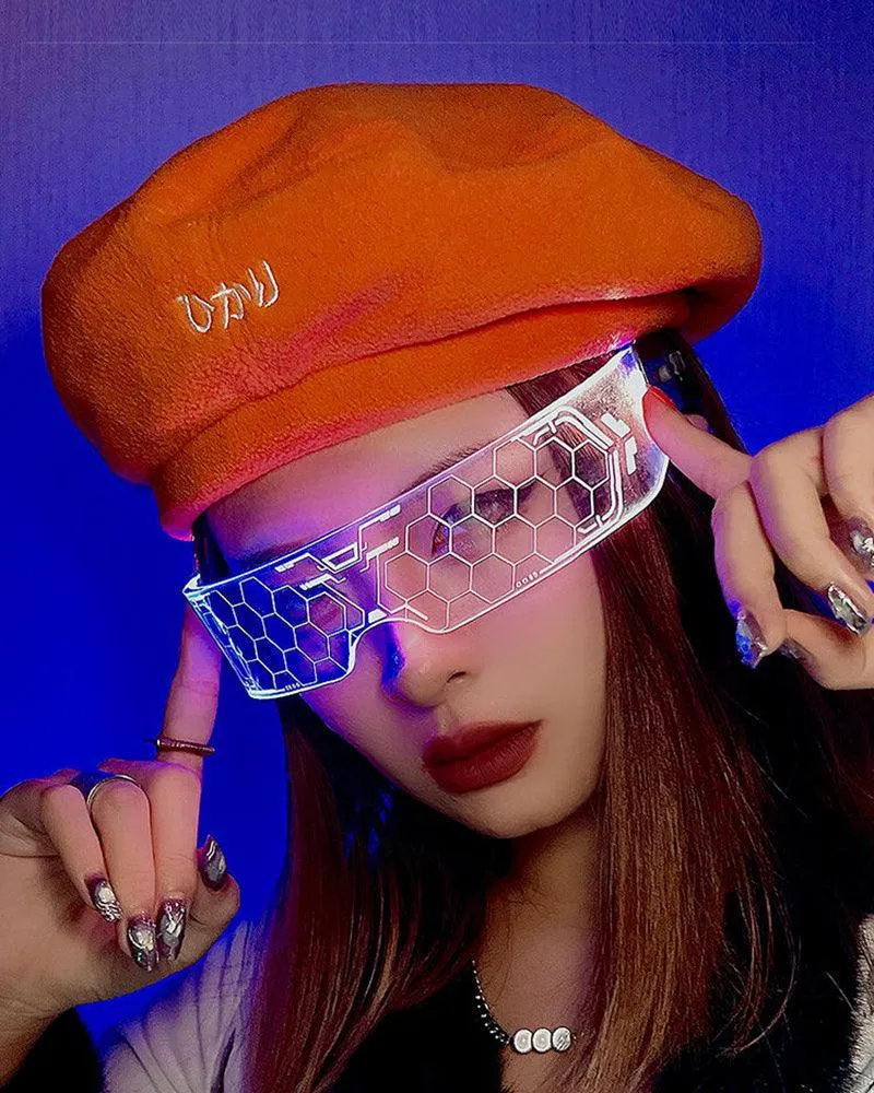 Cyberpunk Glowing Light Up Party LED Glasses
