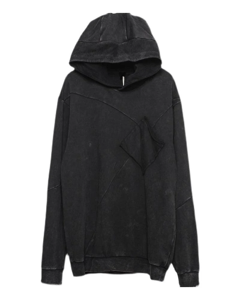 Streetwear Black Denim Hoodie