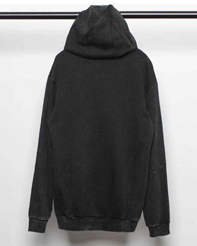Streetwear Black Denim Hoodie