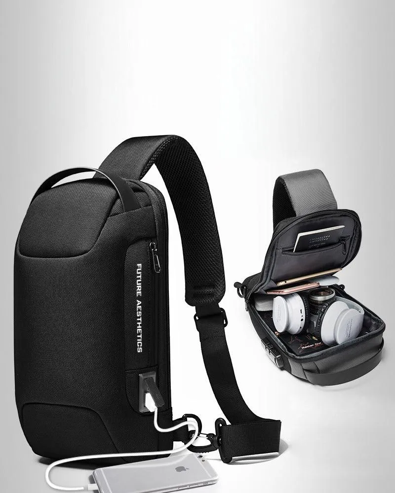 Tech Crossbody Sling Backpack