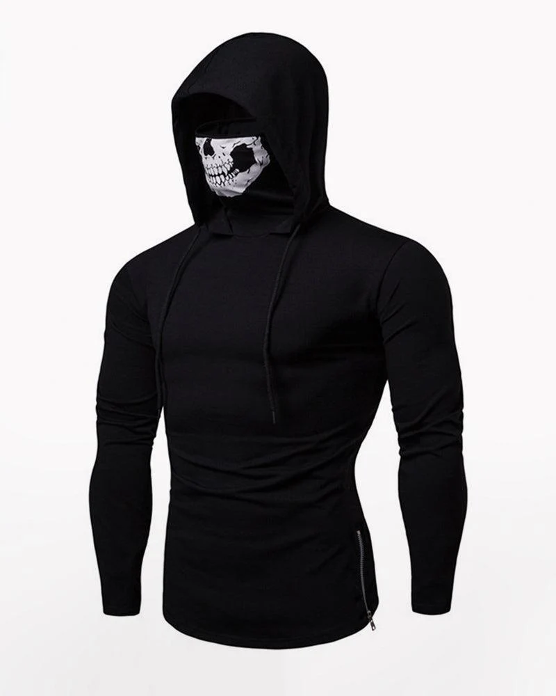 Techwear Ninja Skull Mask Hoodie