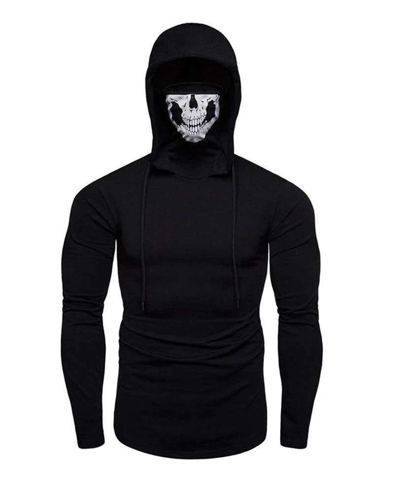 Techwear Ninja Skull Mask Hoodie