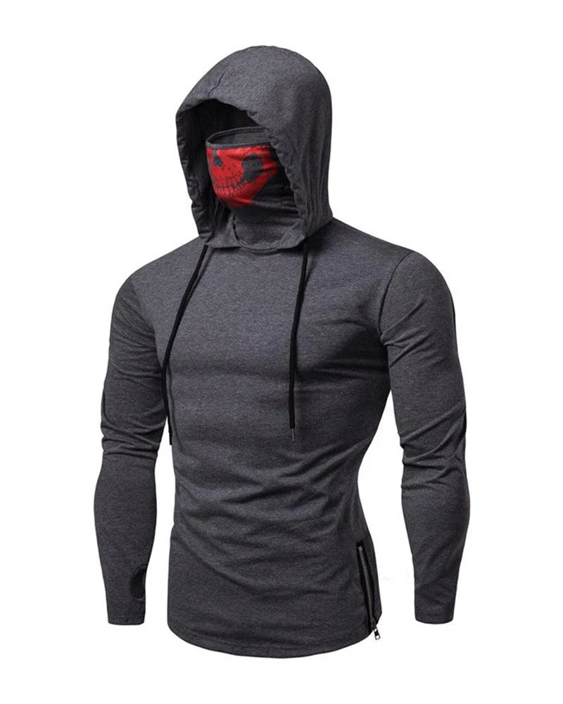 Techwear Ninja Skull Mask Hoodie
