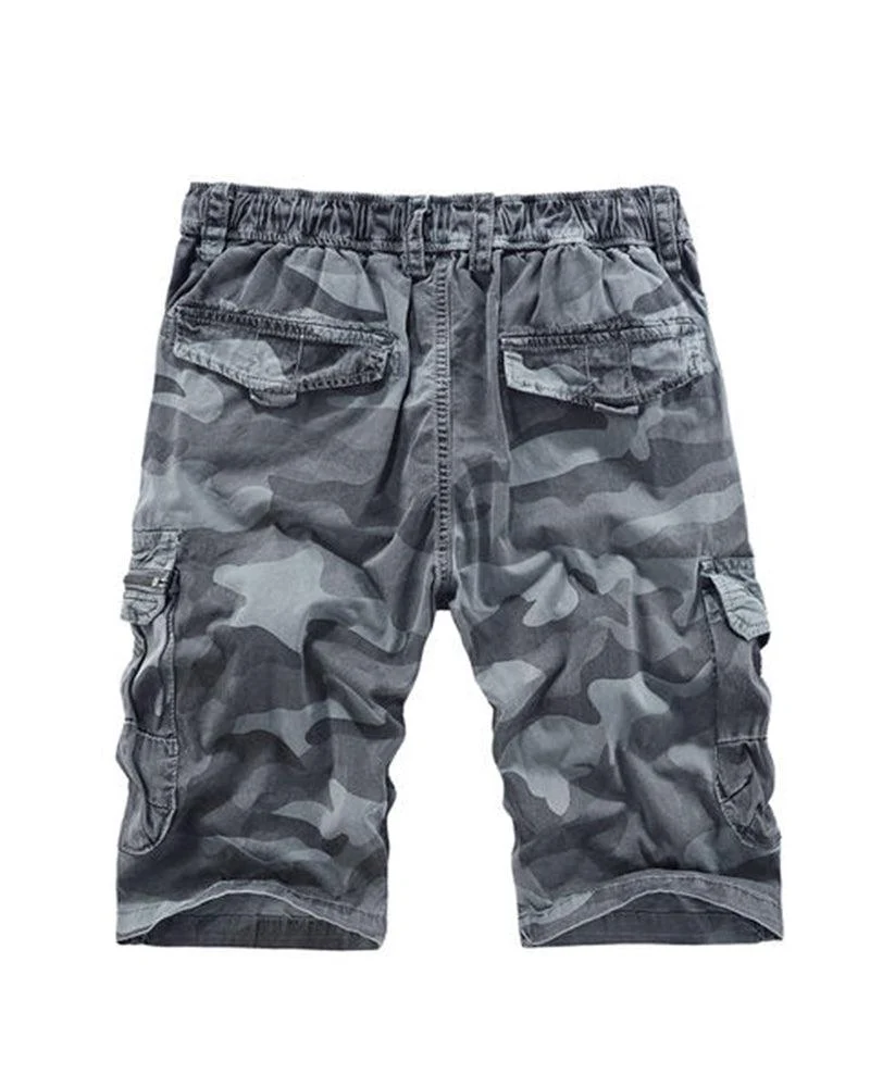 Techwear Outdoor Camo Jorts for Men