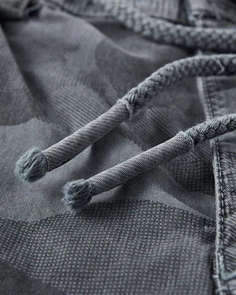 Techwear Outdoor Camo Jorts for Men