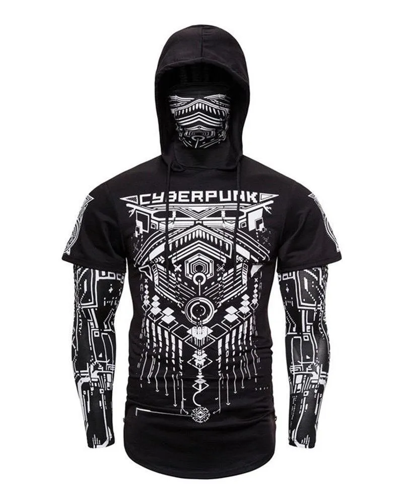 Cyberpunk Ninja Mask Hoodie