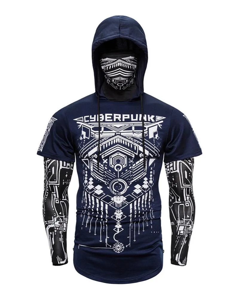 Cyberpunk Ninja Mask Hoodie