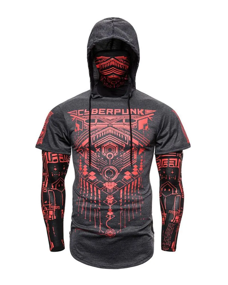 Cyberpunk Ninja Mask Hoodie