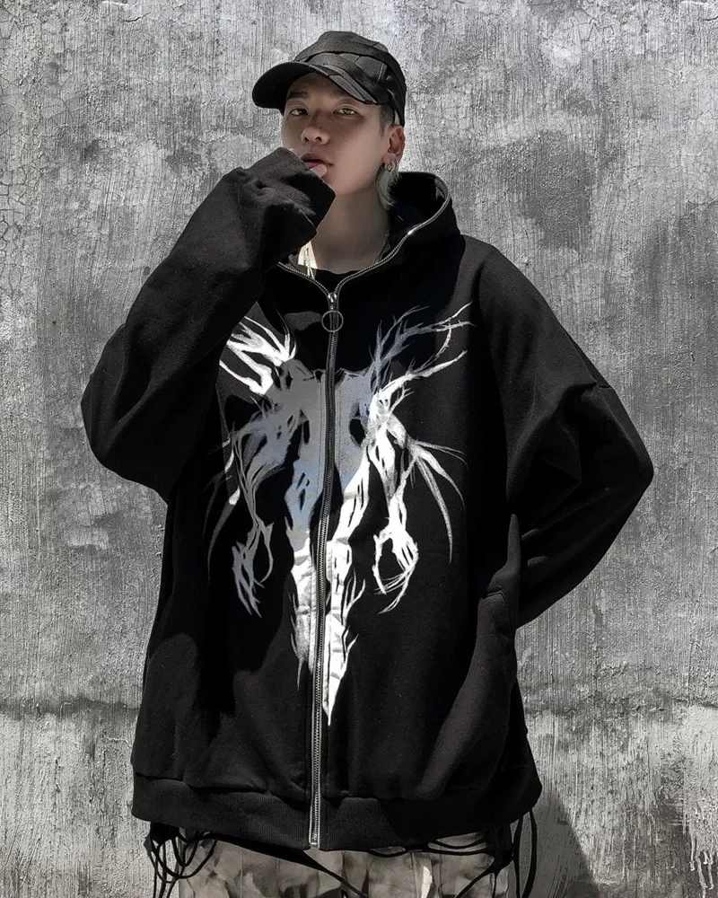 Streetwear Full Zip Thick Hoodie Jacket