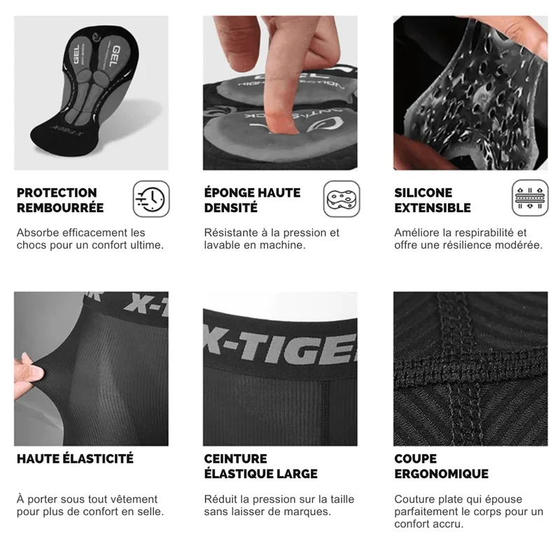 Sous-vêtement de Cyclisme avec Gel 5D - VeloShield™