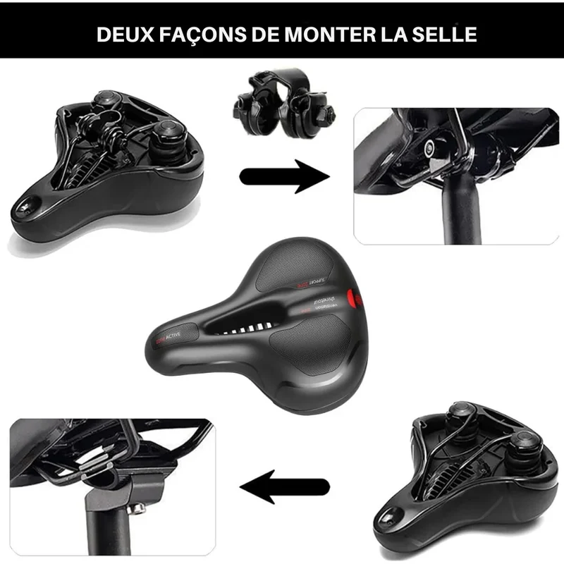 Selle de Vélo Confort - CycloSoft™