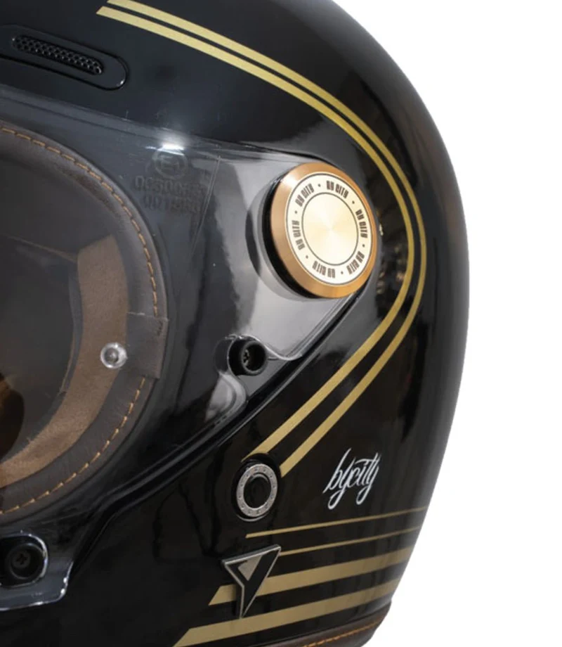 Casco Integrale Roadster III Oro e Nero - By City