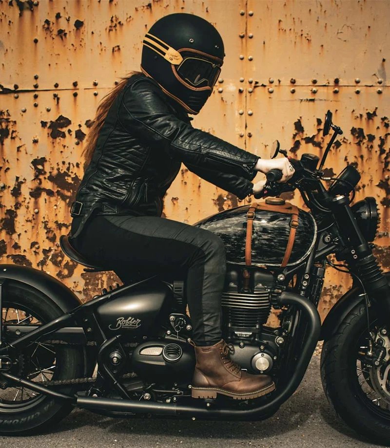 Stivali Moto Donna Hellcat Mocha - Trip Machine