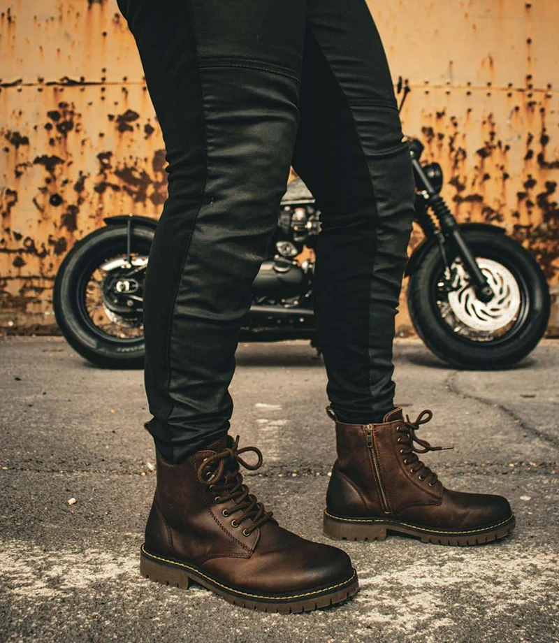 Stivali Moto Donna Hellcat Mocha - Trip Machine