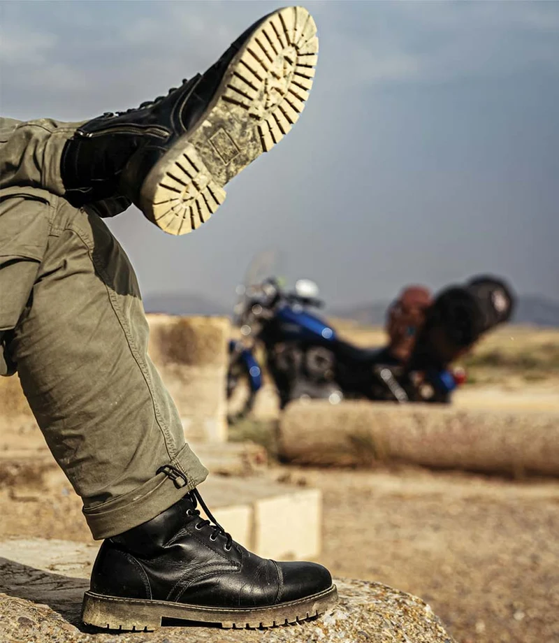 Stivali Moto Brute Neri - Trip Machine
