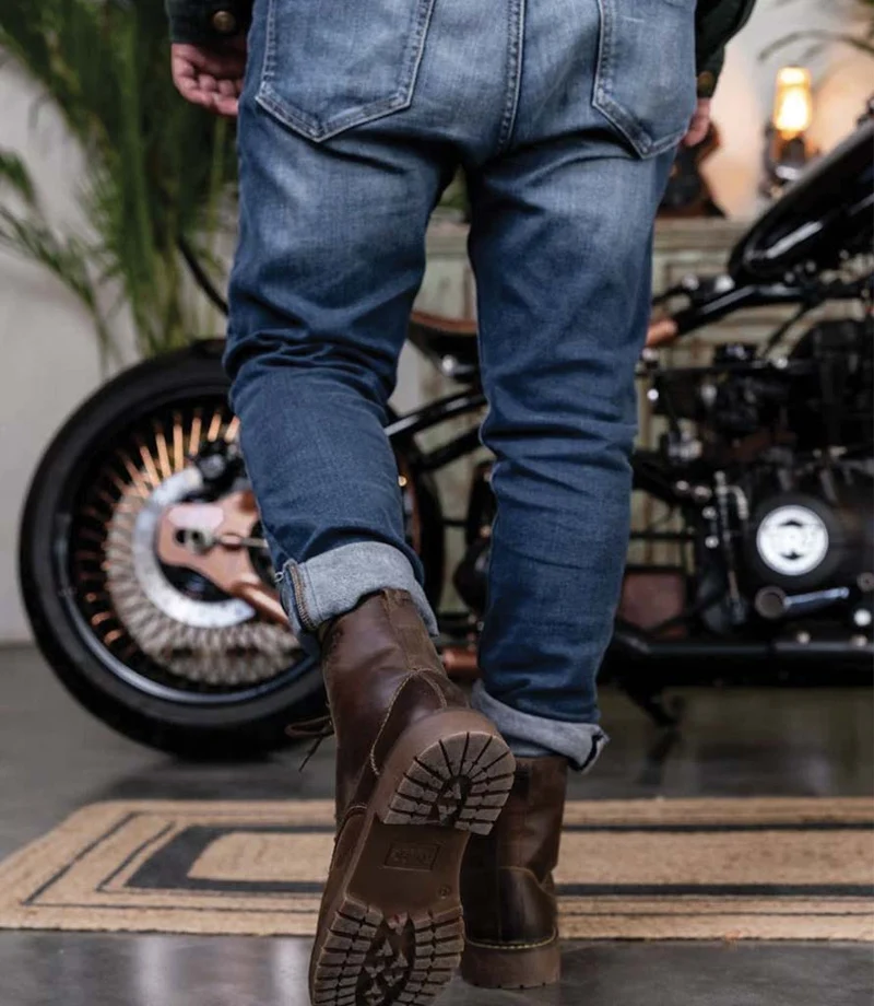 Stivali Moto Moc-Toe Mocha - Trip Machine