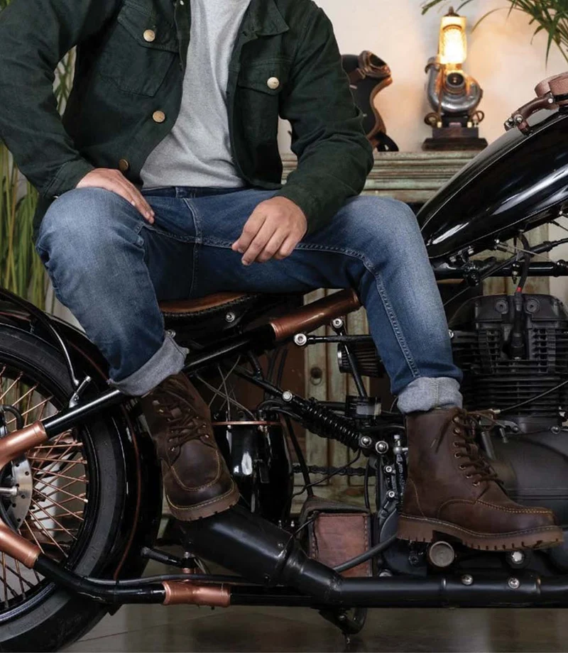 Stivali Moto Moc-Toe Mocha - Trip Machine