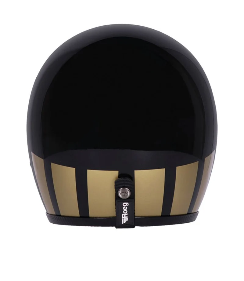 Casco Vintage Omologato Roeg Carbonstone Gold