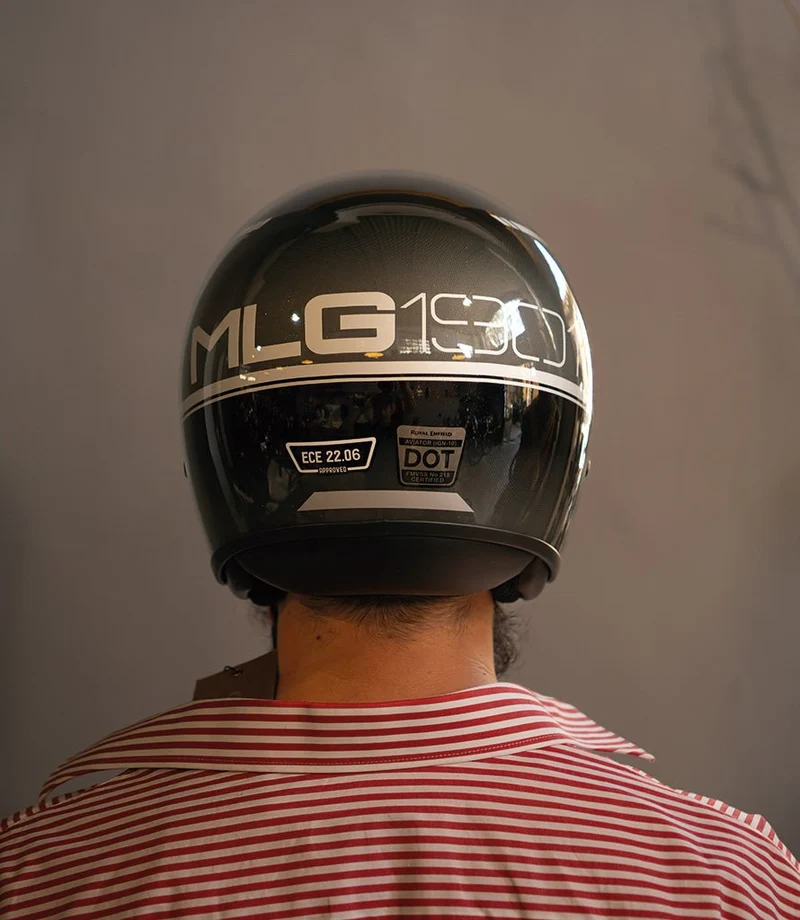 Casco Demi Jett Royal Enfield Aviator Grey/Black