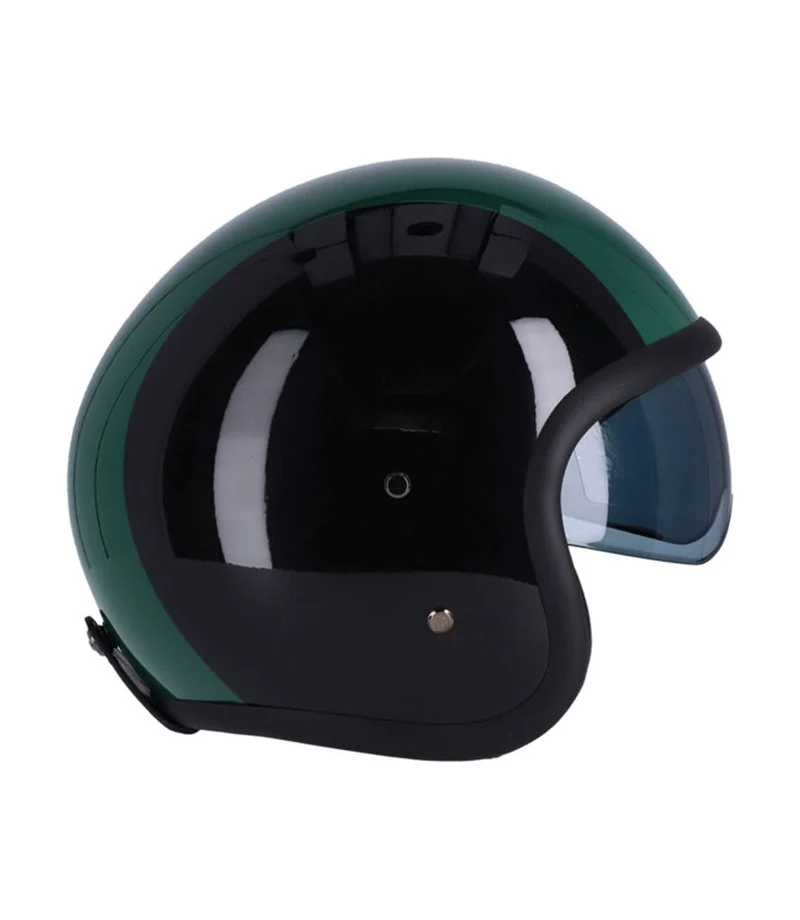 Casco Jet con Occhiali Roeg Sundown Vintage Nero Verde