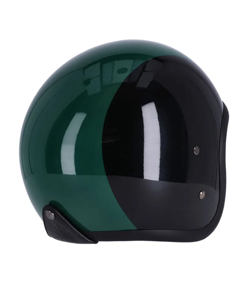 Casco Jet con Occhiali Roeg Sundown Vintage Nero Verde