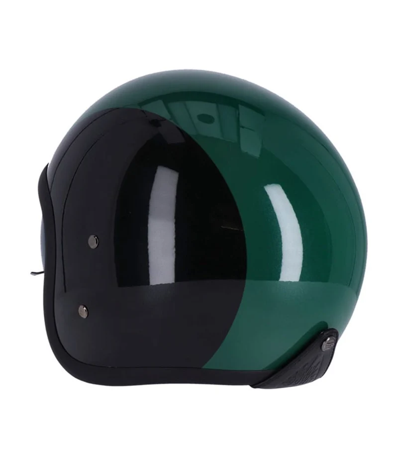 Casco Jet con Occhiali Roeg Sundown Vintage Nero Verde