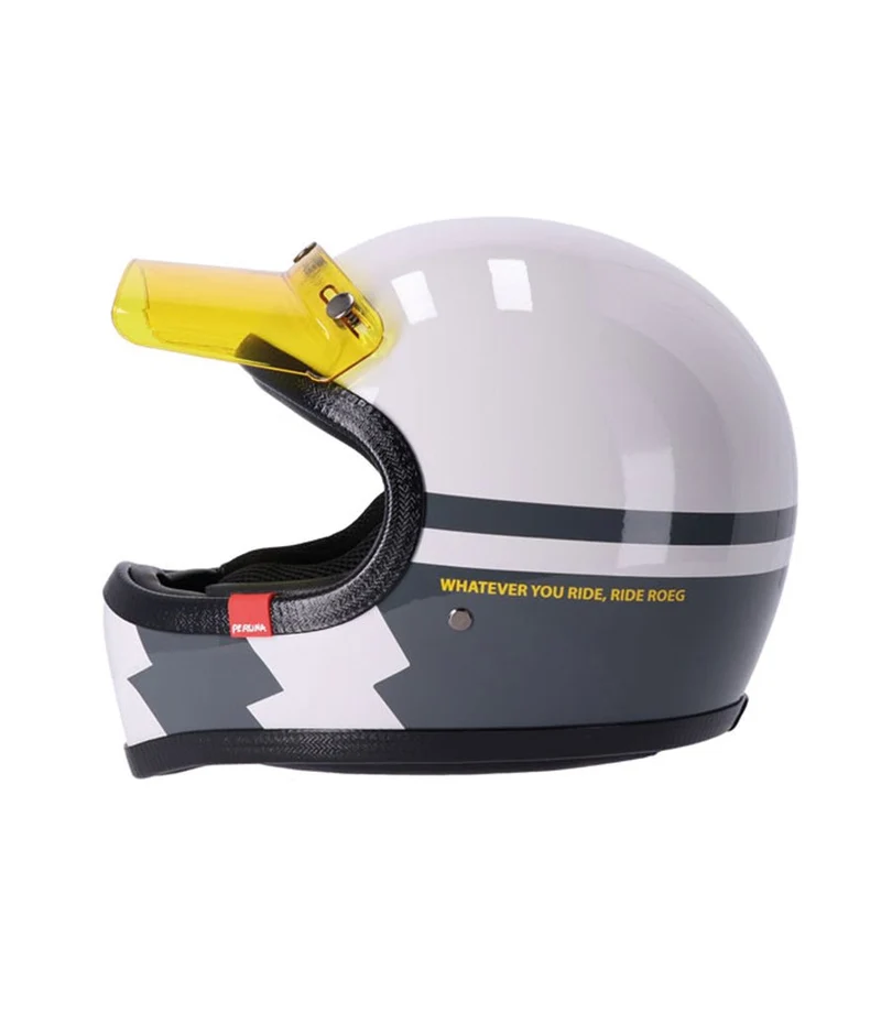 Casco Integrale Enduro Vintage Peruna 2.0 Fog Line