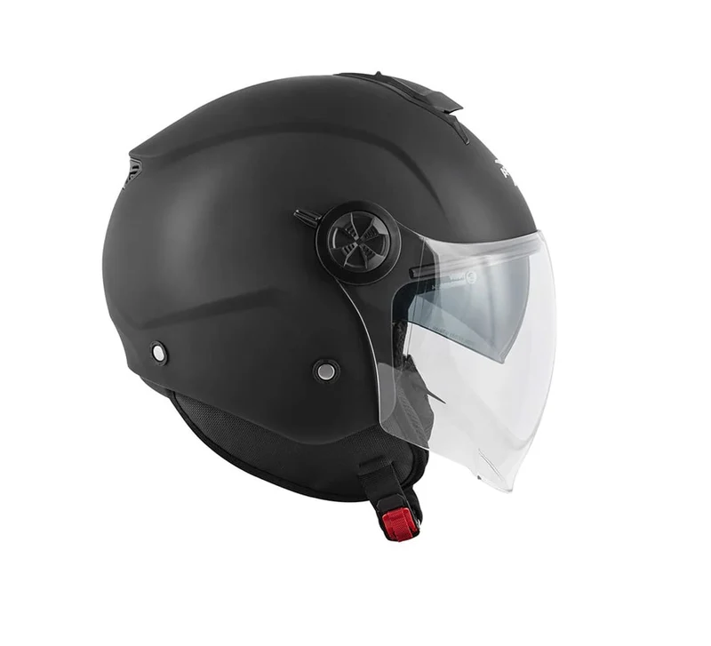 KAPPA KV60B Moto Cara Abierta Casco Negro Mate
