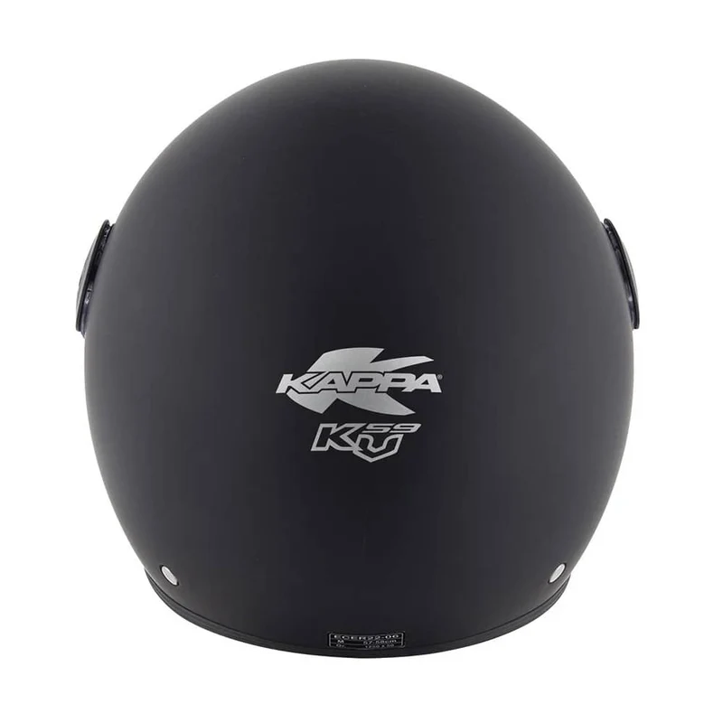 KAPPA KV59B Moto Cara Abierto Casco negro mate