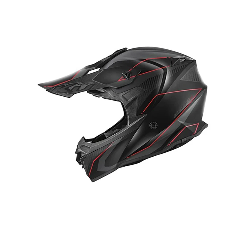Kappa KV49 EVO Chaser moto Cross Casco Negro Gris Rojo