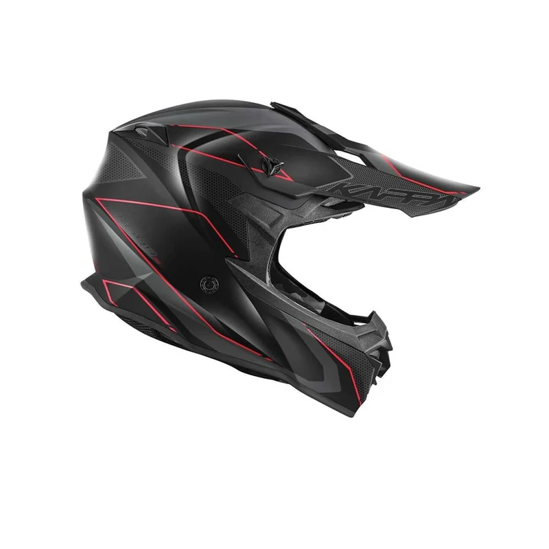 Kappa KV49 EVO Chaser moto Cross Casco Negro Gris Rojo