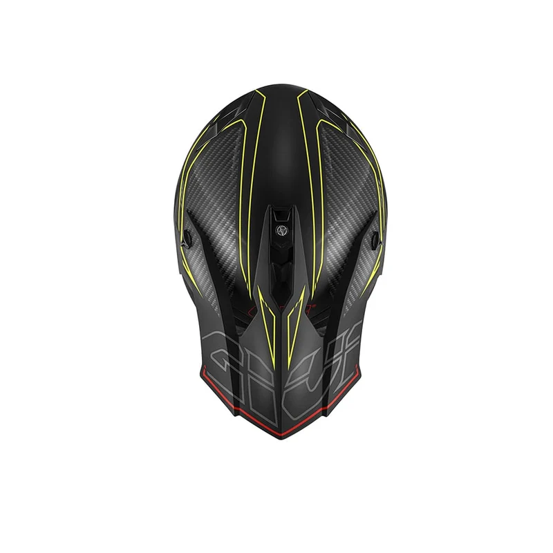 GIVI CASCO FULL 601/EFFECT NEGRO-MT/YELLOW/ROJO
