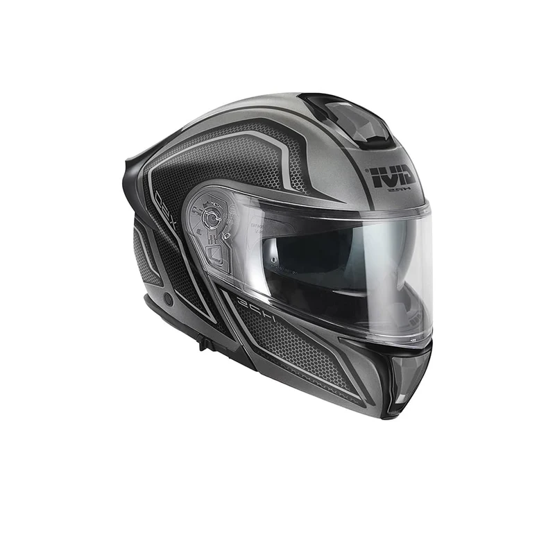 GIVI X50 Flip Up Solid Carbon Casco Modular De Motocicleta Negro Gris
