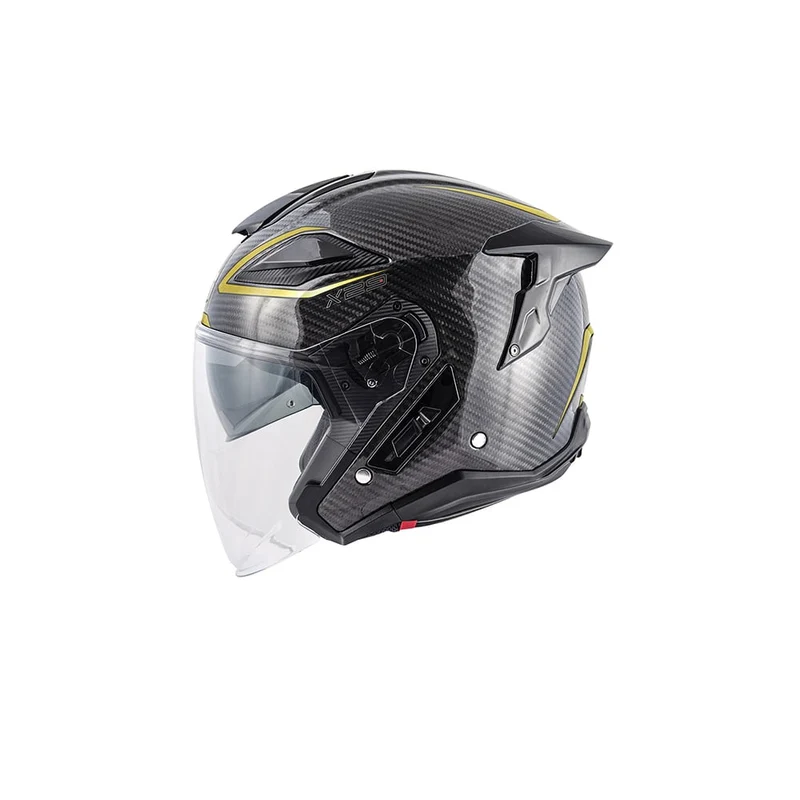 GIVI X29 Casco Jet Para Scooter De Carbono BR Dorado