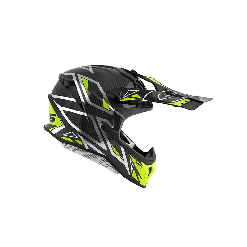 Givi 70.1 VECTOR Carbono Casco de motocross Plata Amarillo