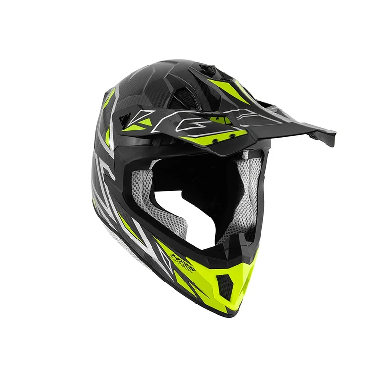 Givi 70.1 VECTOR Carbono Casco de motocross Plata Amarillo