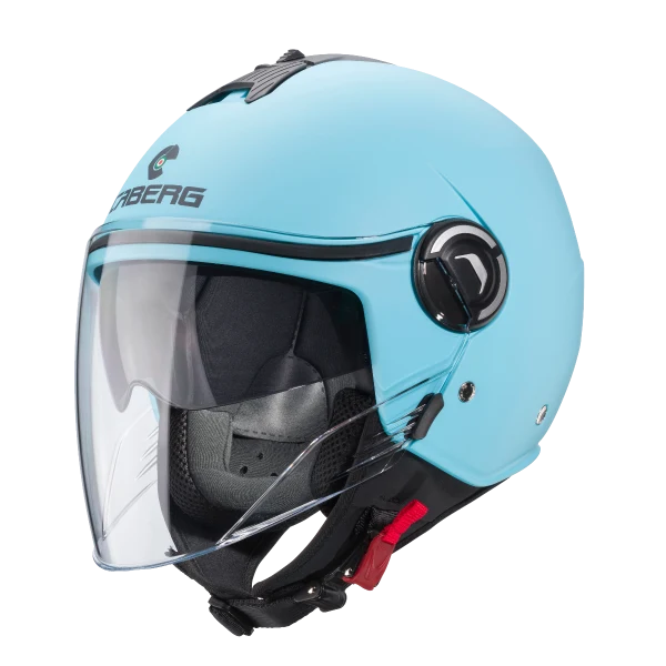 CABERG IVIERA V4X Casco De Moto Jet Azul Claro Mate