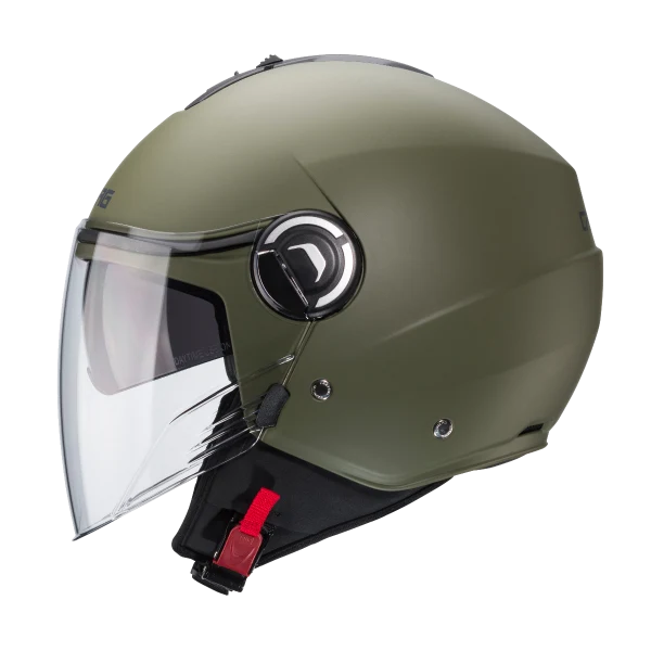 CABERG IVIERA V4X Casco Jet Para Moto Verde Militar Mate