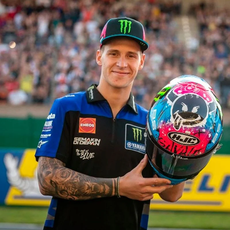 HJC RPHA 1 QUARTARARO LE MANS II MC28 Casco Integral De Moto