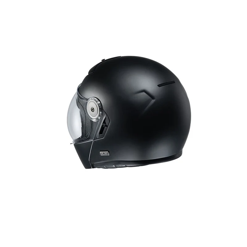 HJC V90 uni casco de moto modular estilo vintage semi mate negro