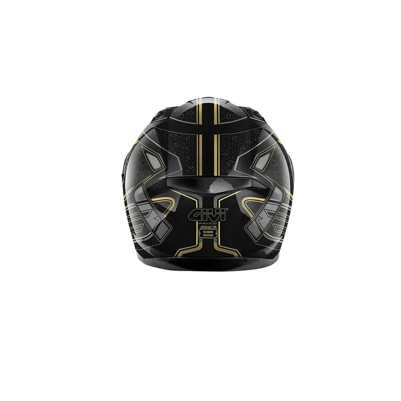 GIVI 508 MYSTICAL Moto Integral Casco Negro Bronce Oro