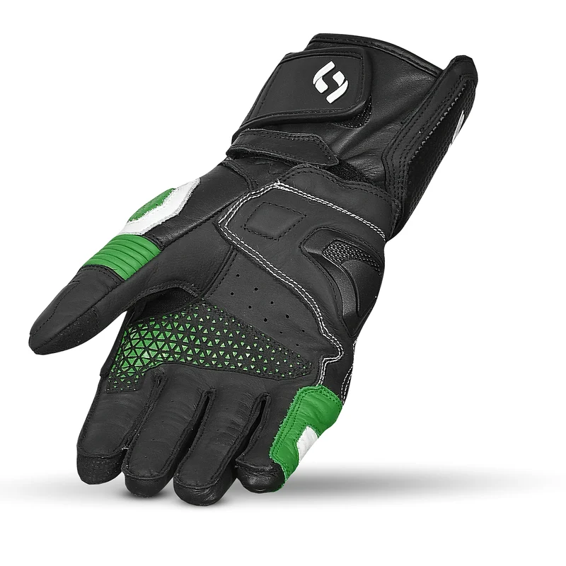 SHUA RANGER PRO GUANTES DE MOTO NEGRO BLANCO VARDE