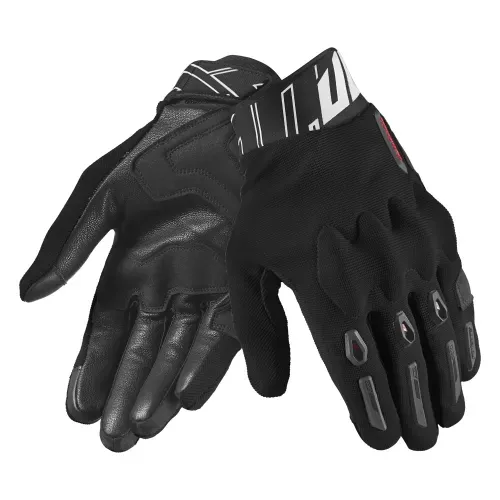 SEVENTY DEGREES SD-N66 FULLGAS GUANTES DE MOTO HOMBRE NEGRO ROJO BLANCO