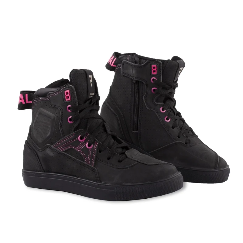 REBEL HORN VANDAL LADY BOOT NEGRO ROSA