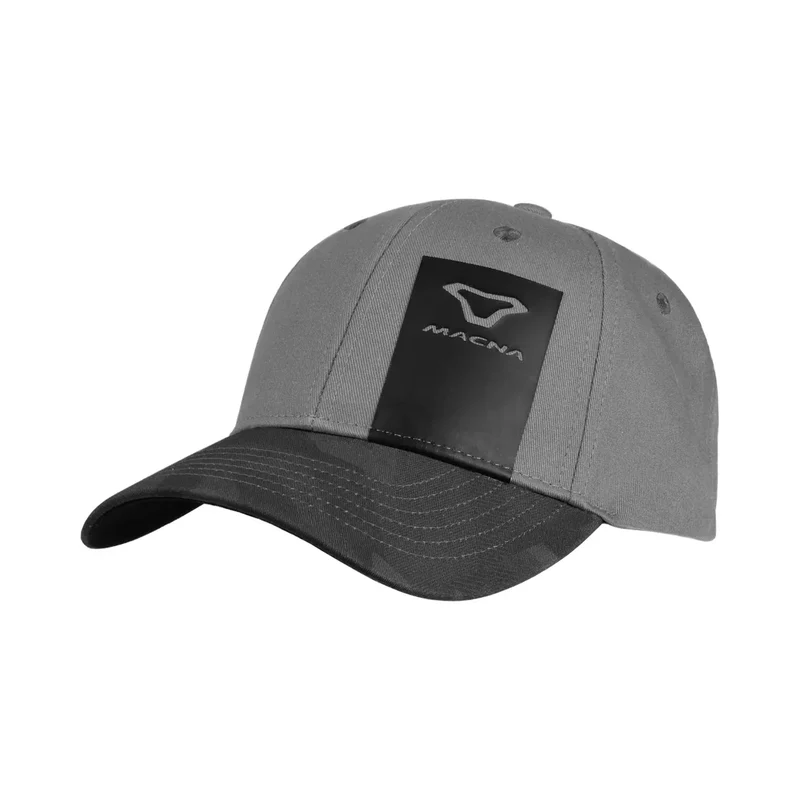 MACNA a Rayas Gorra de Béisbol Gris oscuro