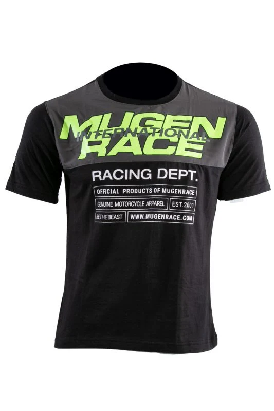 MUGENRACE T-MNR-2430 RIP-S Camiseta algodón Negro Amarillo