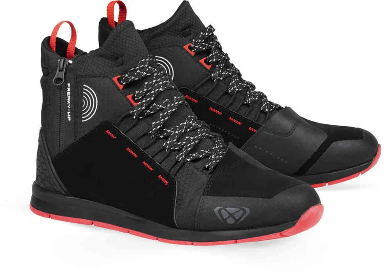 IXON FREAKY WP HOMBRE BOTAS MOTO NEGRO ROJO BLANCO
