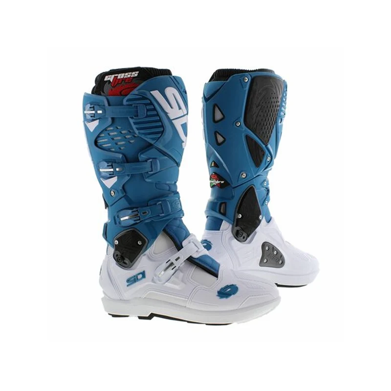 SIDI - BOTAS CROSSFIRE 3 SRS BLANCO / AZUL PETROLEO