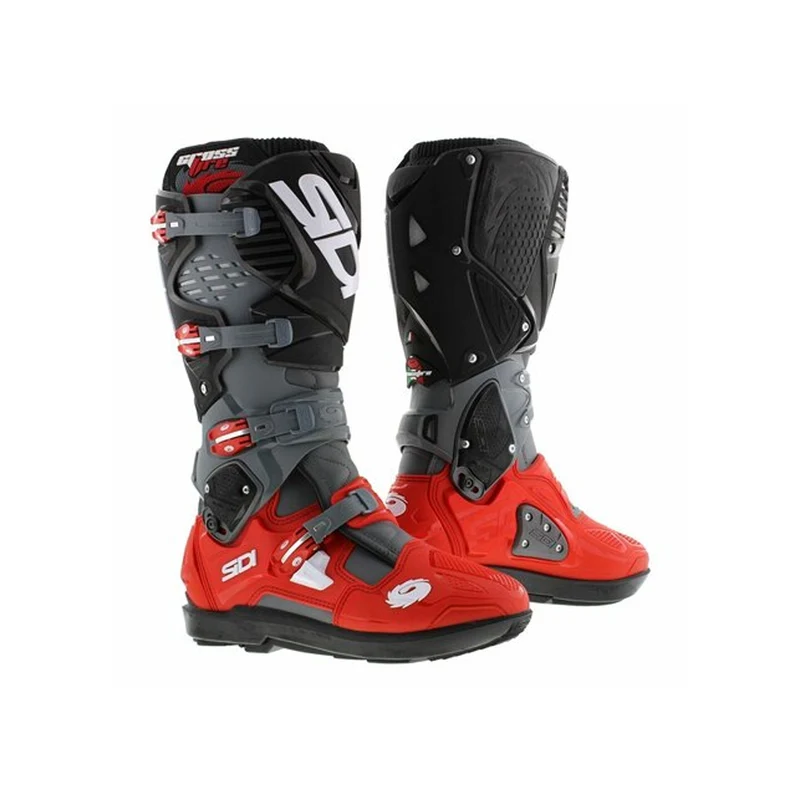 SIDI - BOTAS CROSSFIRE 3 SRS GRIS / ROJO / NEGRO